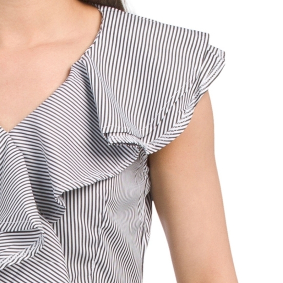 Dalin Ruffle Stripe Top - Picture 3 of 12
